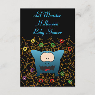 Cartes d'Baby shower Funny Monster