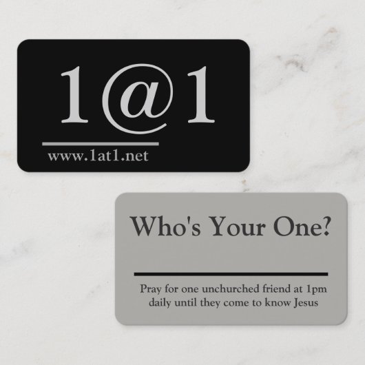 Cartes de 1@1 (Devant / Derrière)