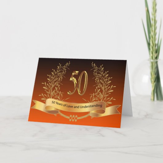 Cartes de 50e anniversaire de mariage (Devant)