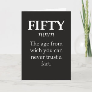 Cartes de 50e anniversaire drôles Blague Humoristi