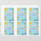 Cartes de baby shower de baby shower de  (Devant / Derrière)