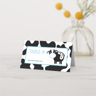 Cartes de Baby shower de la ferme de vaches laitiè