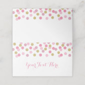 Cartes de Baby shower de Parties scintillant rose  (Extérieur déplié)