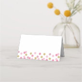 Cartes de Baby shower de Parties scintillant rose  (Dos)