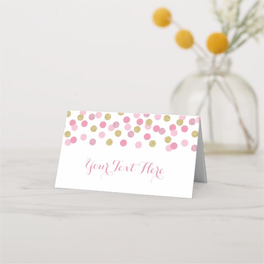 Cartes de Baby shower de Parties scintillant rose  (Devant)