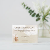 Cartes de Baby-Shower "Devinez combien d'ours en p (Debout devant)