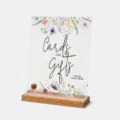 Cartes de Baby shower et cadeaux fleur sauvage (Angle)