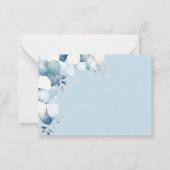 Cartes de Baby shower Merci Blue Boy (Dos)
