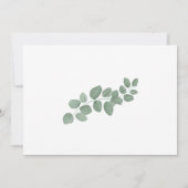 Cartes de Baby shower pour oiseaux de Paruline Ble (Dos)