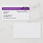 Cartes de babysitting (Devant / Derrière)