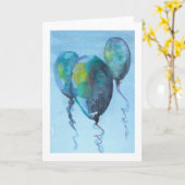 Cartes de Ballons Célébratifs (Fleur jaune)