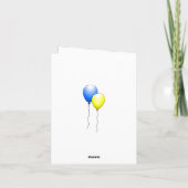 Cartes de Ballons d'anniversaire (Dos)