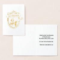 Cartes de banquet de Merci de crosse ou de command