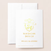 Cartes de banquet de Merci de crosse ou de command (Derrière avec enveloppe)