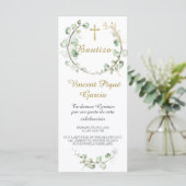 Cartes de Baptême Courtes Prières (Debout devant)