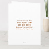 Cartes de base-ball Vintage et joyeuses personnali (Dos)