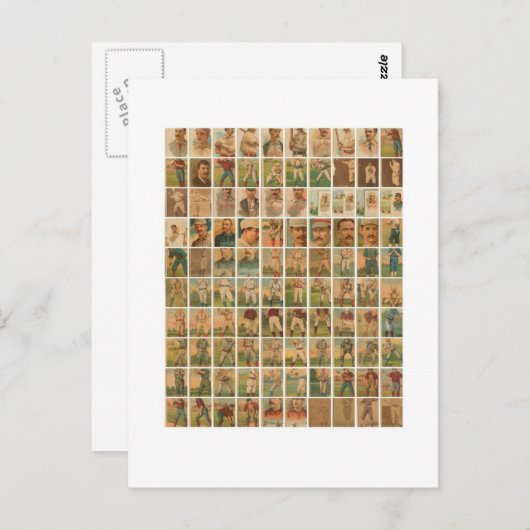 Cartes de baseball vintage (Devant / Derrière)