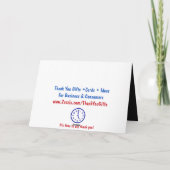 Cartes de basket-ball Merci (Dos)