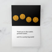 Cartes de basket-ball Merci (Intérieur)