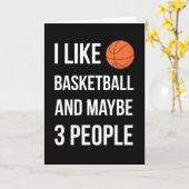 Cartes de basketball drôles Petit-fils athlétique (Fleur jaune)