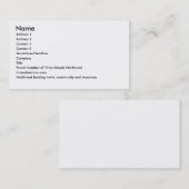 cartes de bateau (Devant / Derrière)