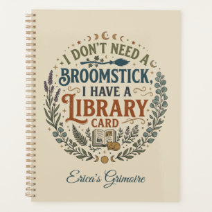 Cartes de bibliothèque de bibliothécaire ensorcelé