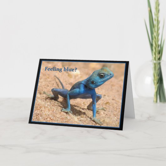 Cartes de bien-être bleu (Devant)