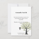 Cartes de bienfaisance commémoratives avec arbre (Devant)