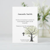 Cartes de bienfaisance commémoratives avec arbre (Debout devant)