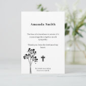 Cartes de bienfaisance commémoratives avec fleurs (Debout devant)