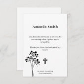 Cartes de bienfaisance commémoratives avec fleurs (Devant / Derrière)