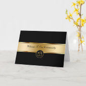 Cartes de bienvenue immobilières (Fleur jaune)