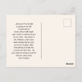 Cartes de bienvenue pour étudiants Sleeping Kitten (Dos)