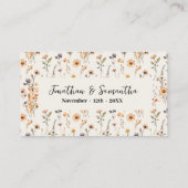 Cartes de billet de boisson gratuite pour mariage (Dos)