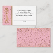 Cartes de billet pour couches de couches de papier (Devant / Derrière)