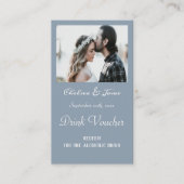 Cartes de Billets de Boisson de Mariage Photo Simp (Devant)
