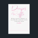 Cartes de billets de caleçon rose<br><div class="desc">Carte baby shower avec arc rose "Déchets"</div>