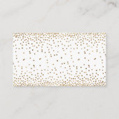 Cartes de billets de rabat à couches blanc et or (Dos)