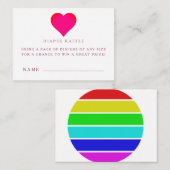 Cartes de billets de rabat baby shower (Devant / Derrière)