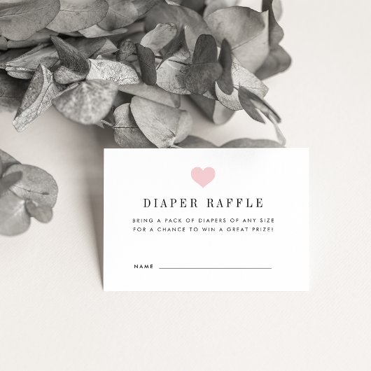 Cartes de billets de rabat baby shower | Blush