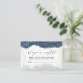 Cartes de billets Ethereal Indigo & Grey Diaper (Debout devant)