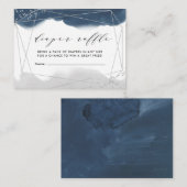 Cartes de billets Ethereal Indigo & Grey Diaper (Devant / Derrière)