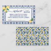 Cartes de billets Fête des mariées citrons Raffle  (Devant / Derrière)