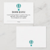 Cartes de billets turquoises pour couches à air ch (Devant / Derrière)