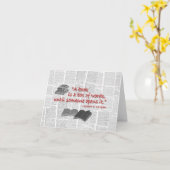 cartes de billets vierges à thème de livre (Fleur jaune)