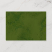 Cartes de billets Wild Floral Baby shower Diaper (Dos)