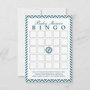 Cartes de Bingo Baby shower de Bingo de Compass Bl