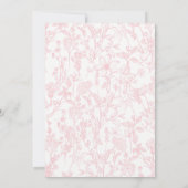 Cartes de Bingo Baby Shower Rose Fleurs (Dos)