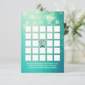 Cartes de bingo de bague de diamant moderne pour d (Debout devant)