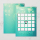 Cartes de Bingo de Bague de Diamant Moderne pour M (Devant / Derrière)